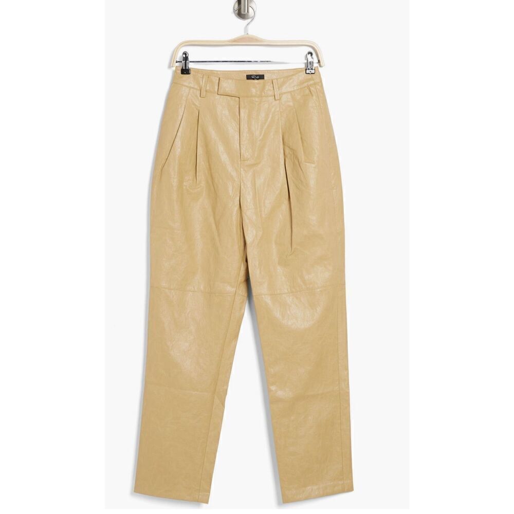 NWT RAILS Jo‎ Faux Leather High Waist Tapered Leg Pants size 6